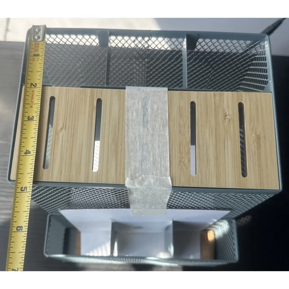 IKEA VIMPELFISK Bamboo And Metal Block Knife Holder‎ Kitchen Office Organizer